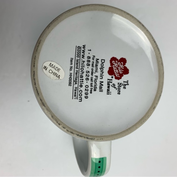 Hilo Hattie Mug Dolphin Mall Miami 2000 Island Heritage The Store of Hawaii - Picture 6 of 6